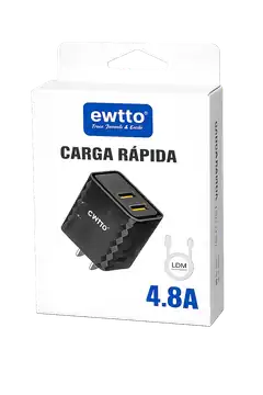 Cargador Ewtoo Negro Múltiple
